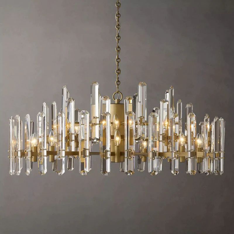 Bonning Prism Crystal Round Chandelier 48"