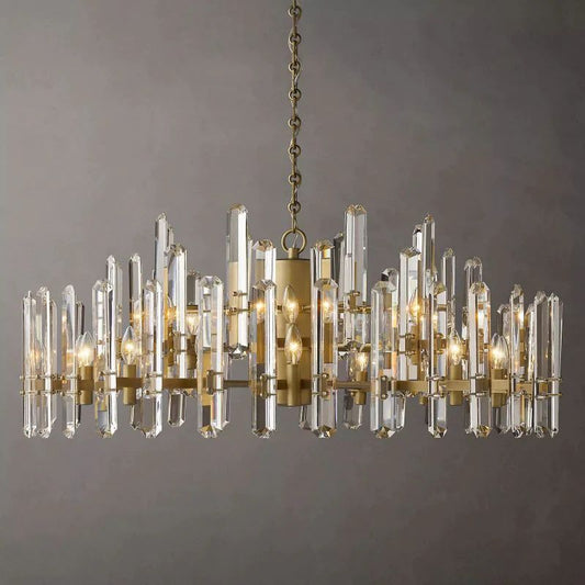 Bonning Prism Crystal Round Chandelier 48"
