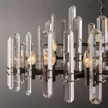 Bonning Prism Crystal Round Chandelier 48"