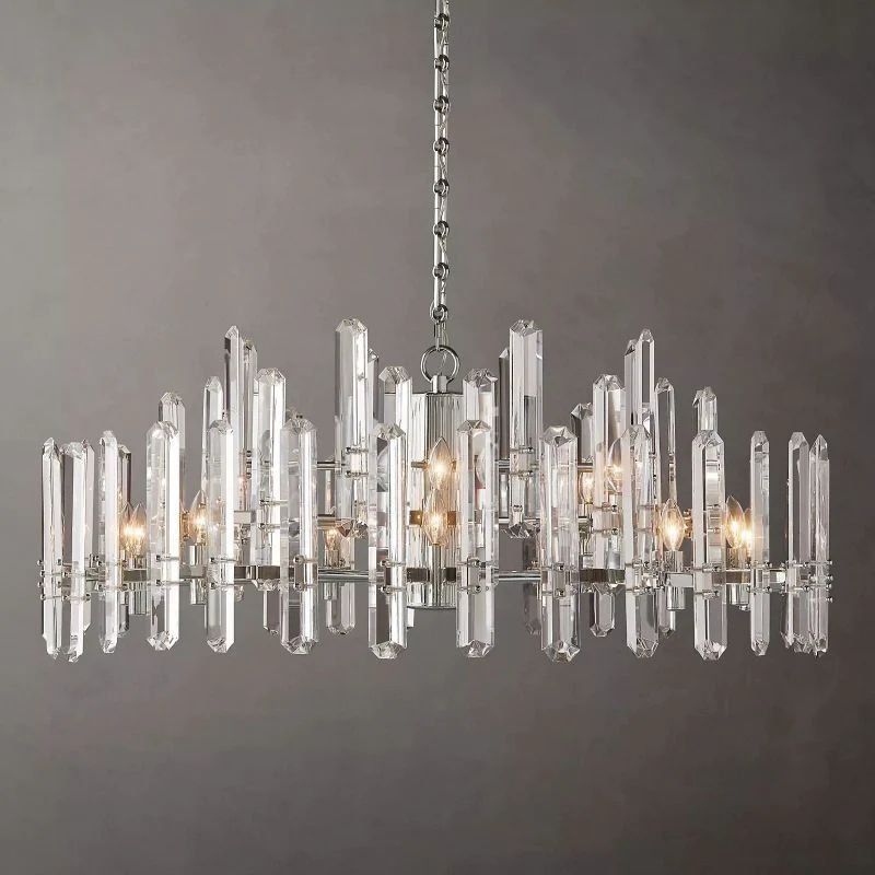 Bonning Prism Crystal Round Chandelier 48"