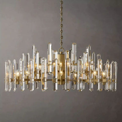 Bonning Prism Crystal Round Chandelier 48"