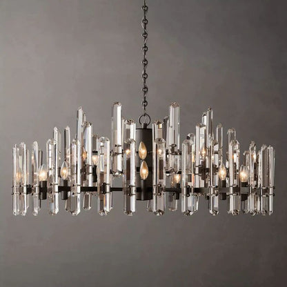 Bonning Prism Crystal Round Chandelier 48"