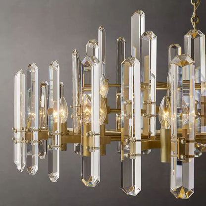 Bonning Prism Crystal Round Chandelier 48"
