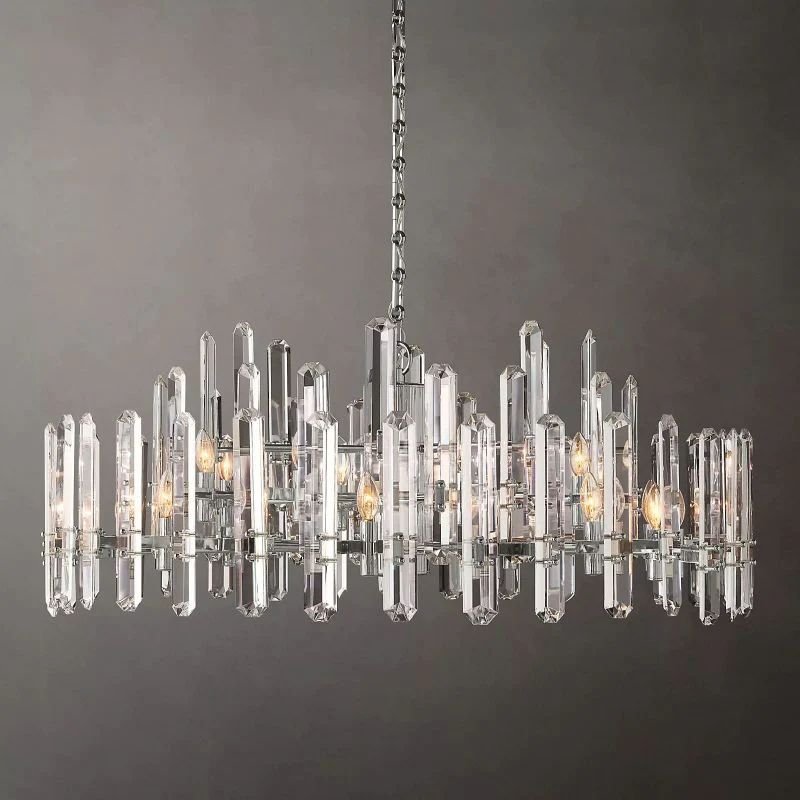 Bonning Prism Crystal Round Chandelier 48"
