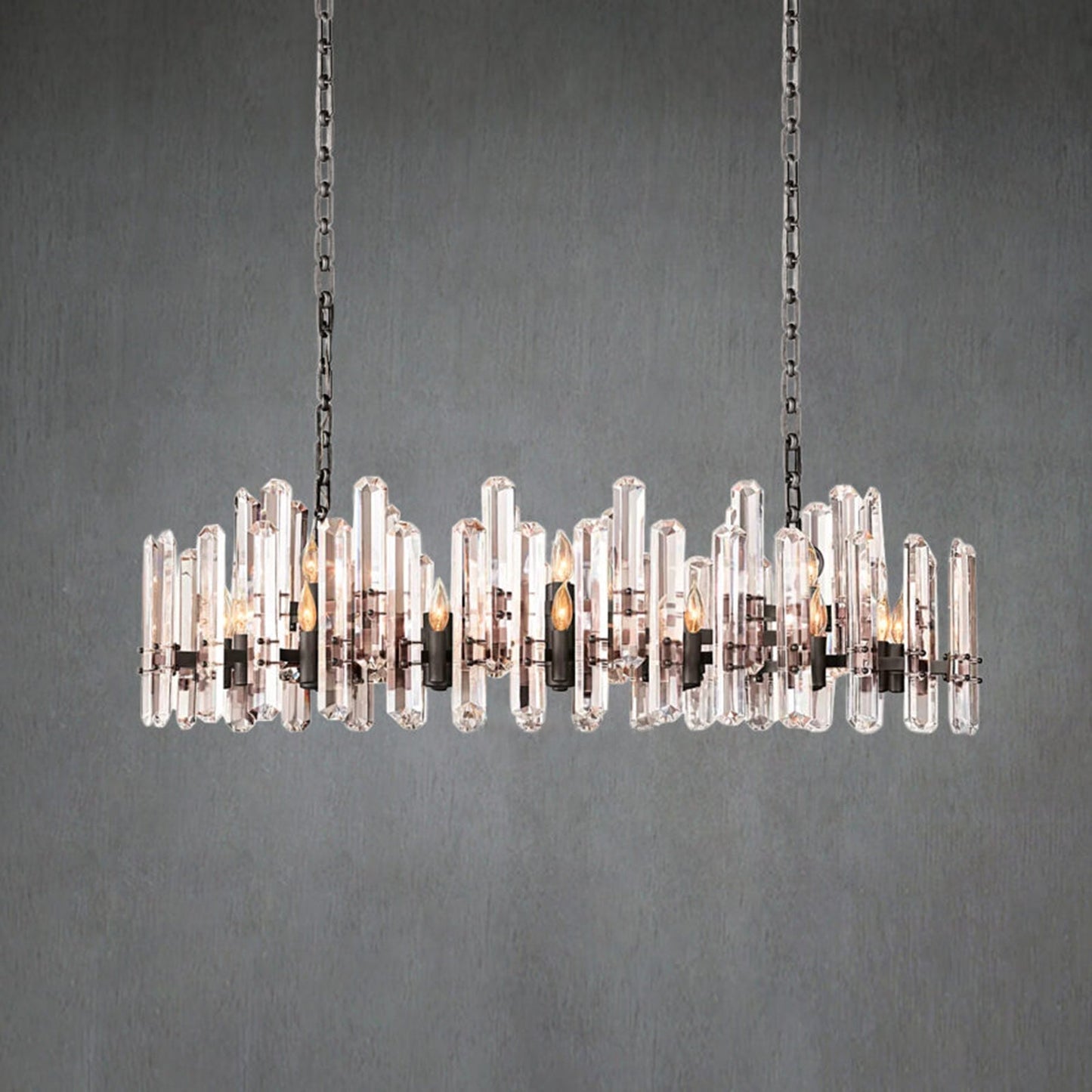 Bonnington Rectangular chandelier 54” 72"-Nobipets