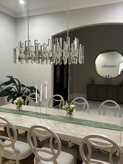 Bonnington Rectangular chandelier 54” 72"-Nobipets