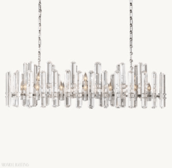 Bonnington Rectangular chandelier 54” 72"-Nobipets