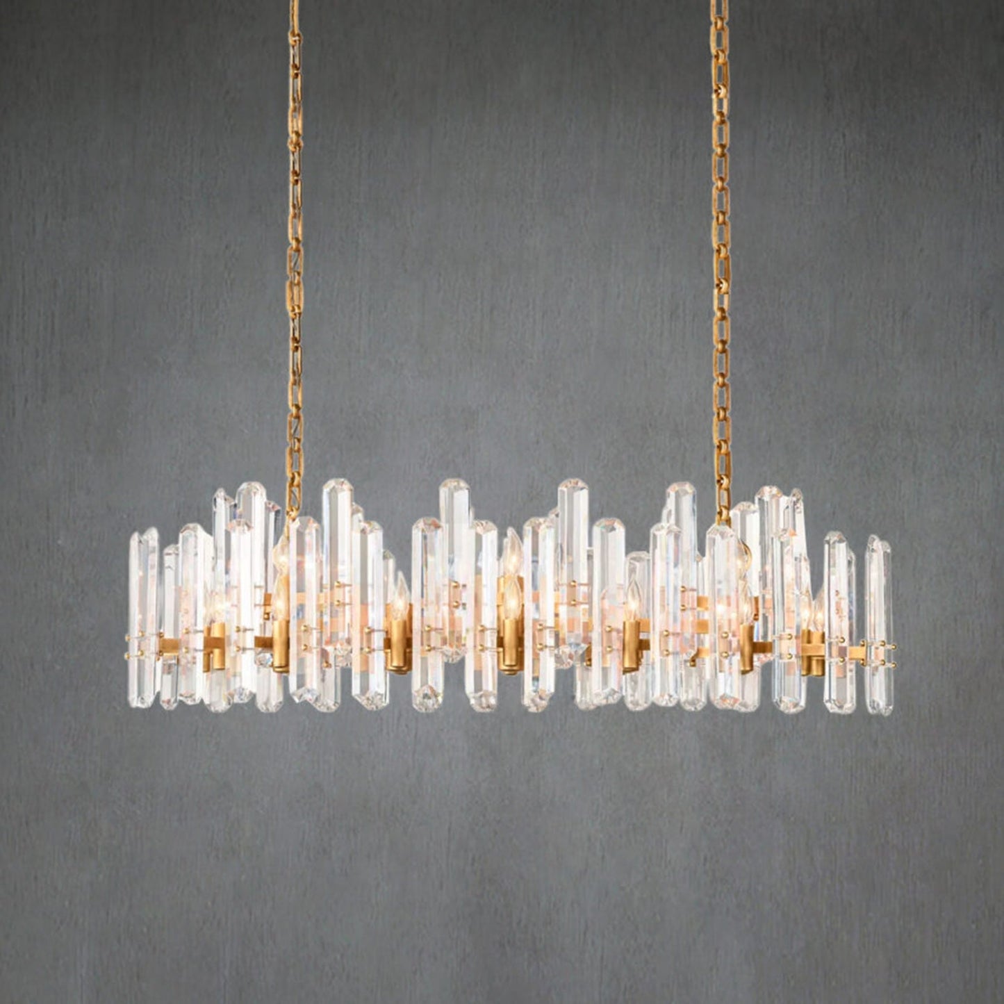 Bonnington Rectangular chandelier 54” 72"-Nobipets