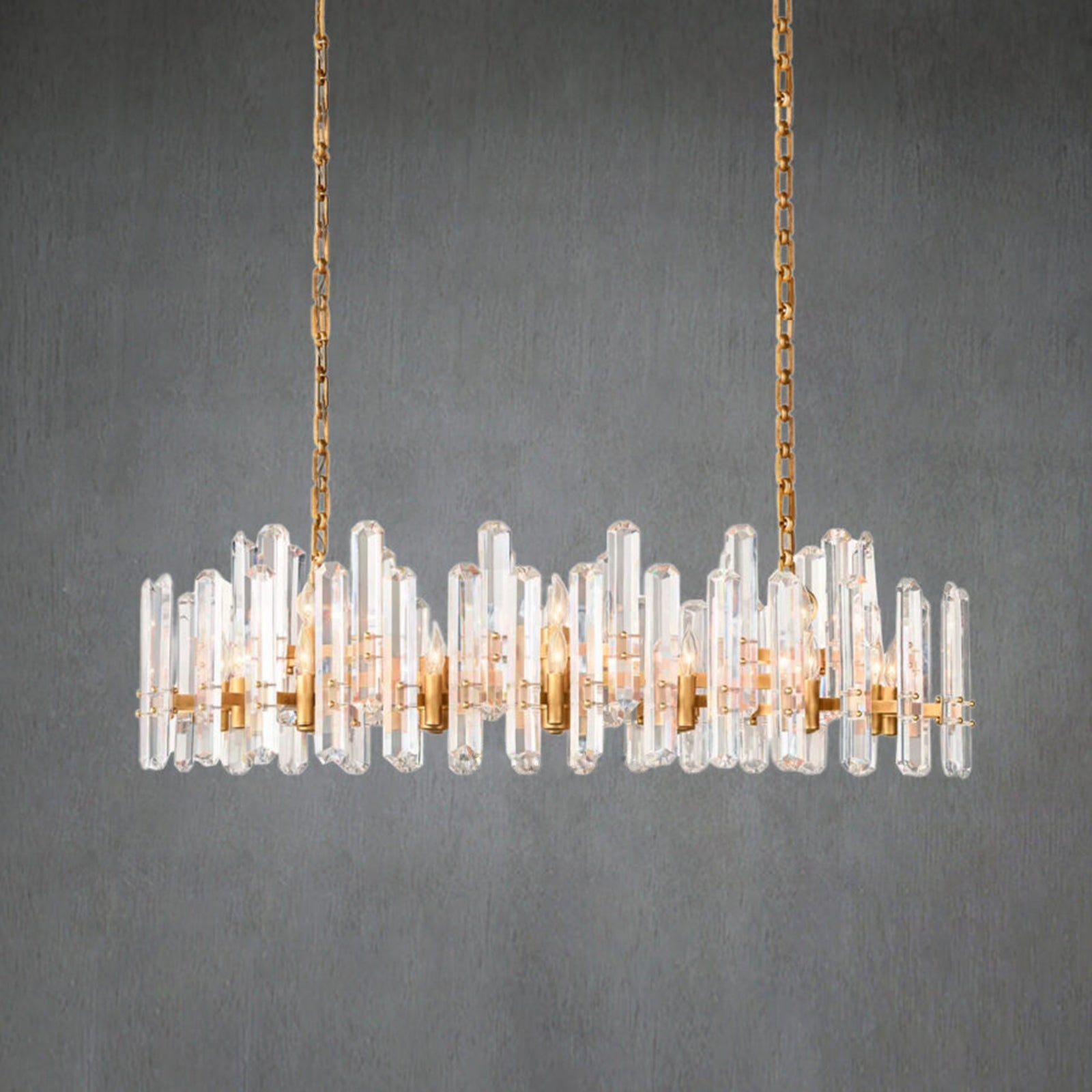 Bonnington Rectangular chandelier 54” 72"-Nobipets