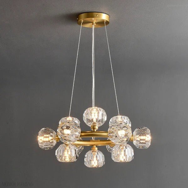 Boule Clear Crystal Round Chandelier Cord-Nobipets