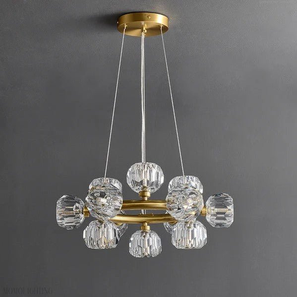 Boule Clear Crystal Round Chandelier Cord-Nobipets