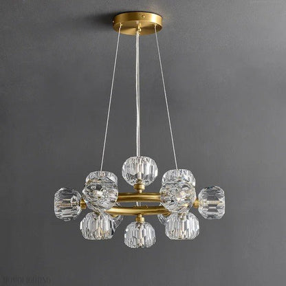 Boule Clear Crystal Round Chandelier Cord-Nobipets