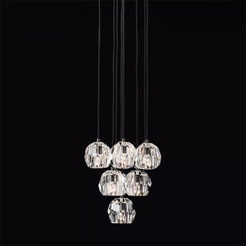 Boule Crystal Ball Cluster Chandelier 14"-Nobipets