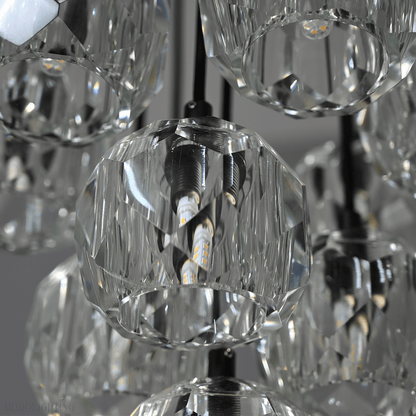 Boule Crystal Ball Cluster Chandelier 14"-Nobipets