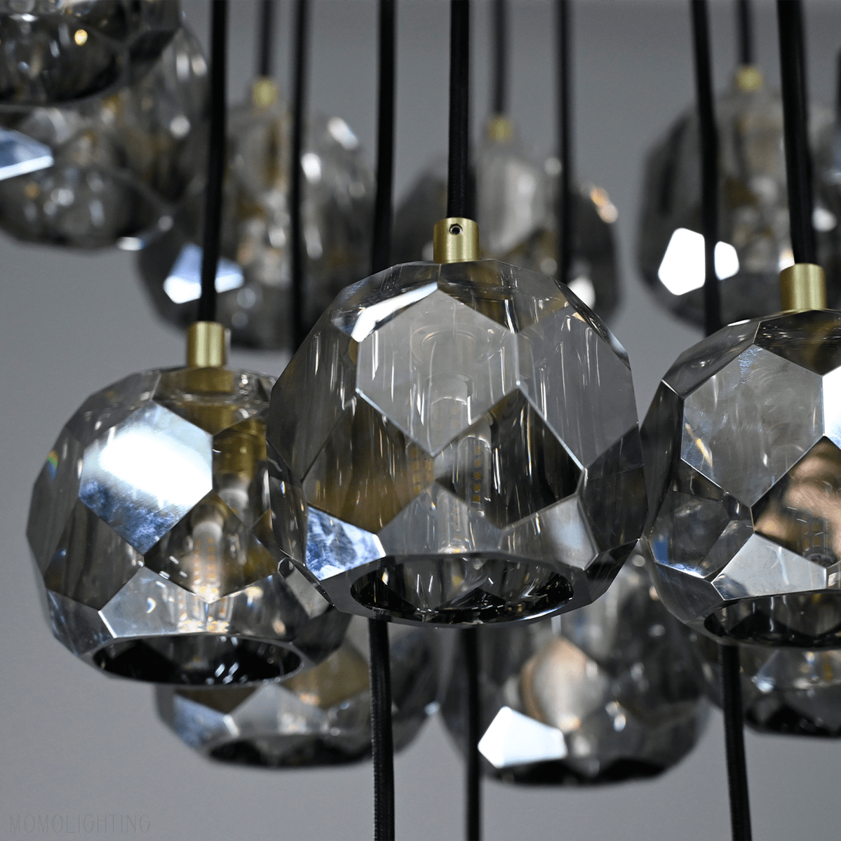 Boule Crystal Ball Cluster Chandelier 19"-Nobipets