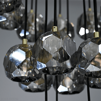 Boule Crystal Ball Cluster Chandelier 19"-Nobipets