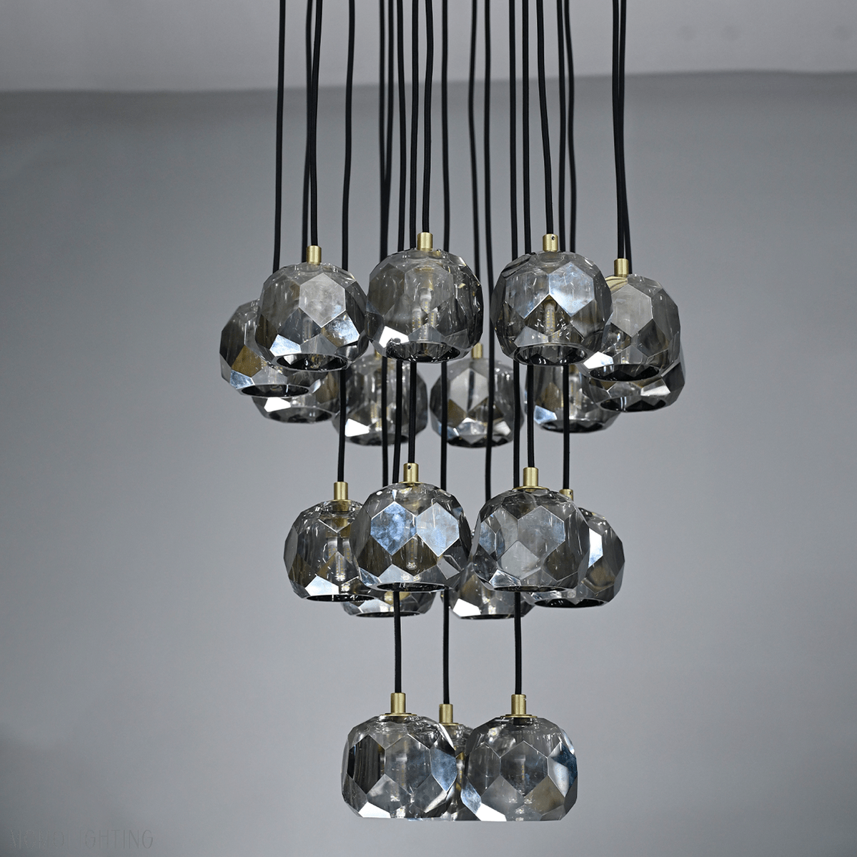 Boule Crystal Ball Cluster Chandelier 19"-Nobipets