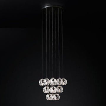 Boule Crystal Ball Cluster Chandelier 19"-Nobipets