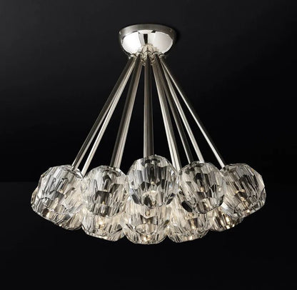 Boule Crystal Ball Flush Mount 24" 19 Lights