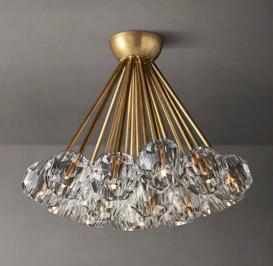 Boule Crystal Ball Flush Mount 24" 19 Lights