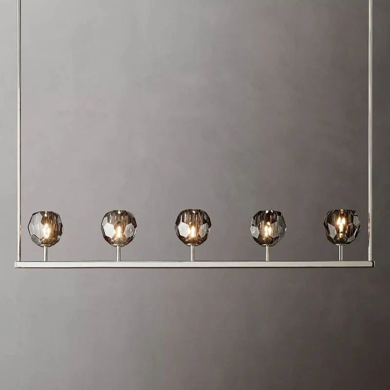Boule Crystal Ball Linear Chandelier For Kitchen Dining Room