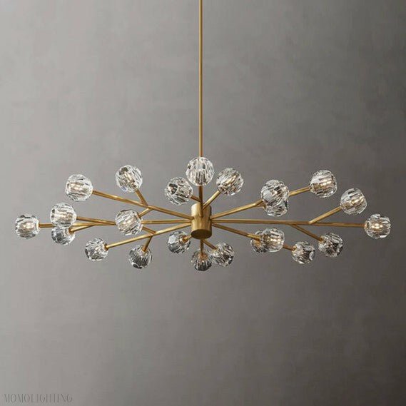 Boule Crystal Ball Oval Chandelier 72″ 24-Lights-Nobipets
