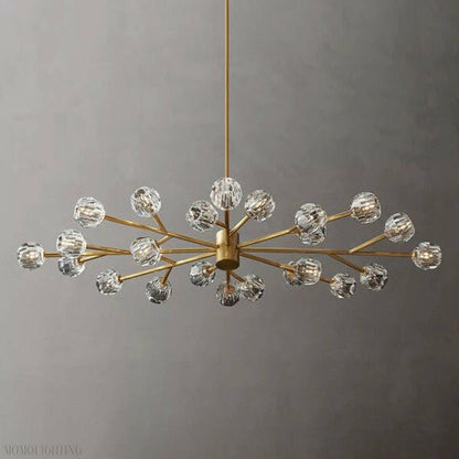 Boule Crystal Ball Oval Chandelier 72″ 24-Lights-Nobipets