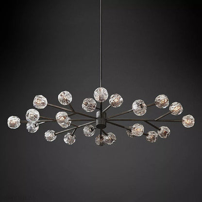 Boule Crystal Ball Oval Chandelier 72″ 24-Lights-Nobipets