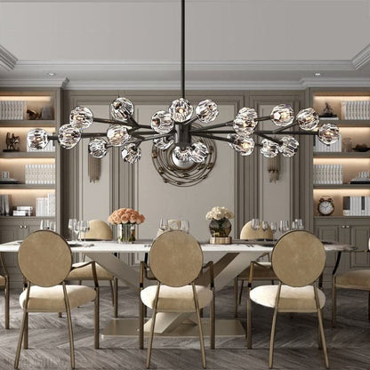 Boule Crystal Ball Oval Chandelier 72″ 24-Lights-Nobipets