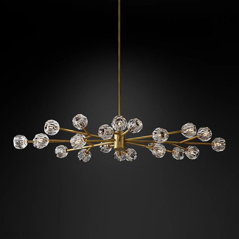 Boule Crystal Ball Oval Chandelier 72″ 24-Lights-Nobipets