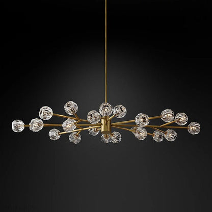 Boule Crystal Ball Oval Chandelier 72″ 24-Lights-Nobipets
