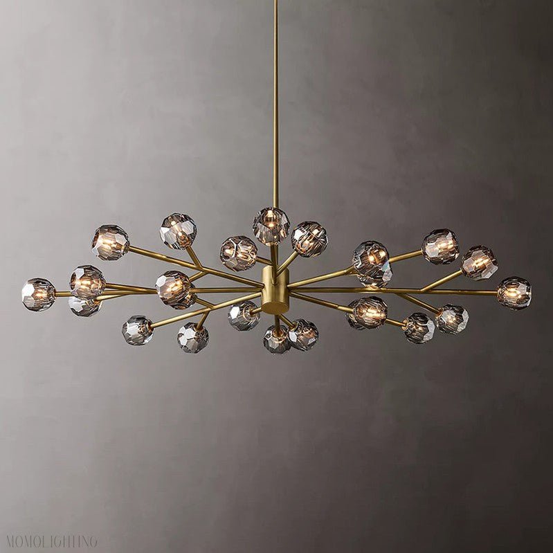 Boule Crystal Ball Oval Chandelier 72″ 24-Lights-Nobipets