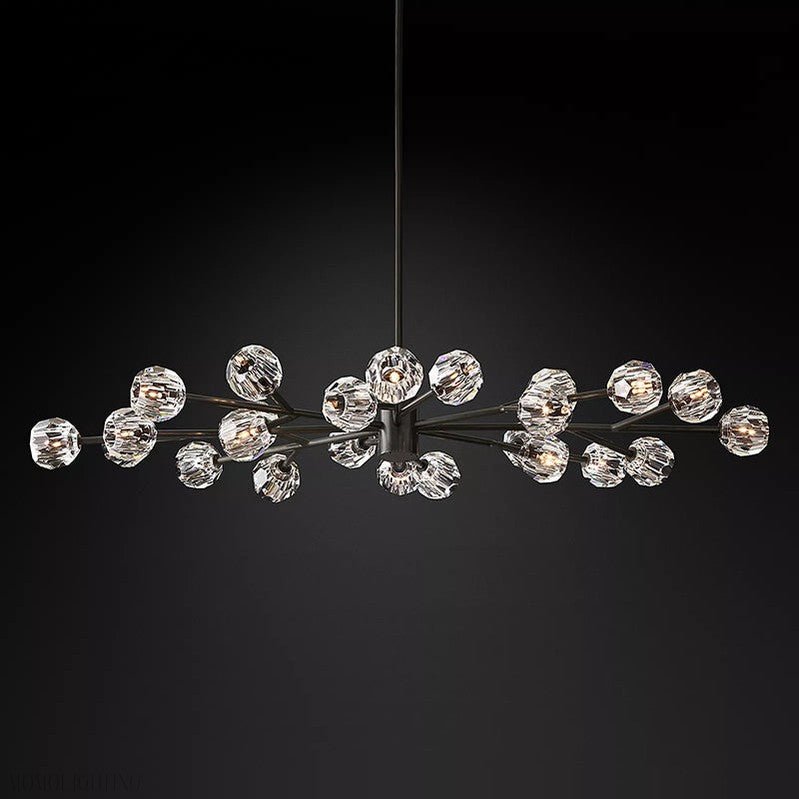 Boule Crystal Ball Oval Chandelier 72″ 24-Lights-Nobipets