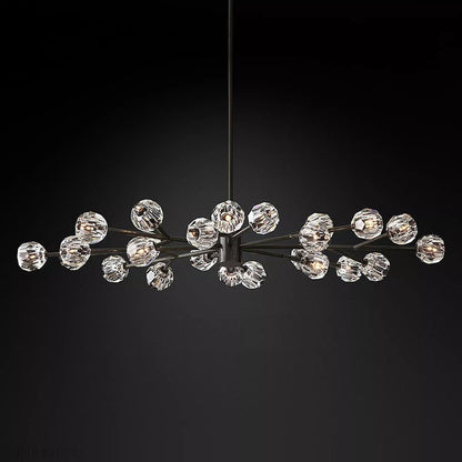 Boule Crystal Ball Oval Chandelier 72″ 24-Lights-Nobipets
