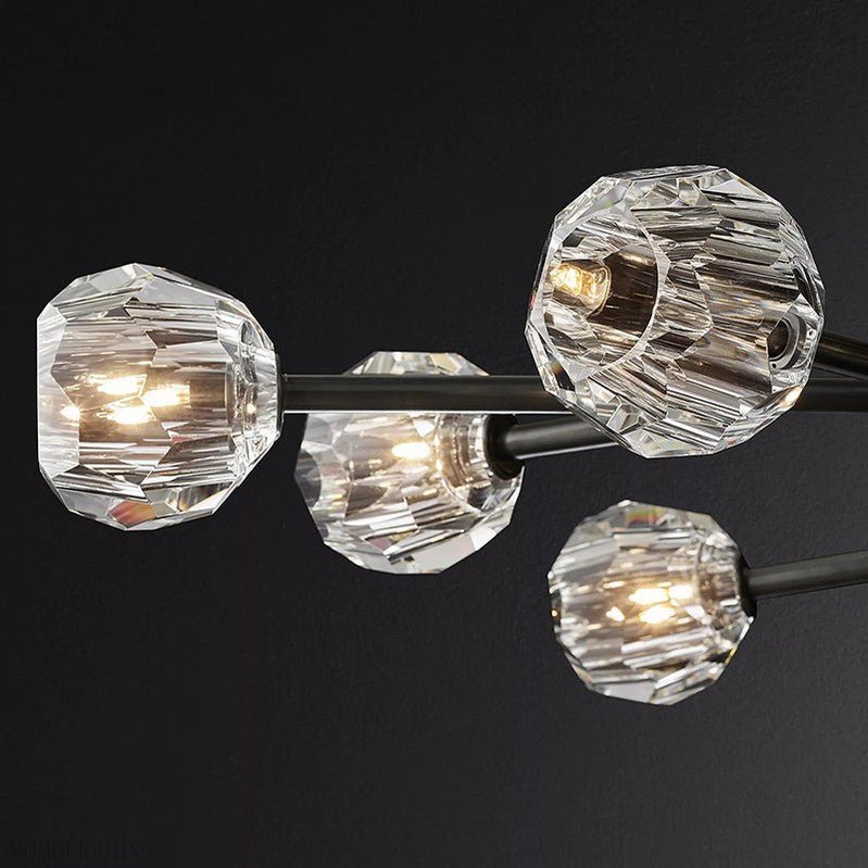 Boule Crystal Ball Oval Chandelier 72″ 24-Lights-Nobipets