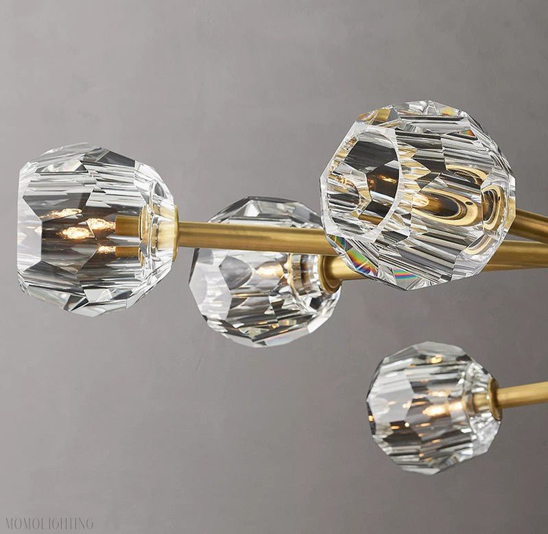 Boule Crystal Ball Oval Chandelier 72″ 24-Lights-Nobipets