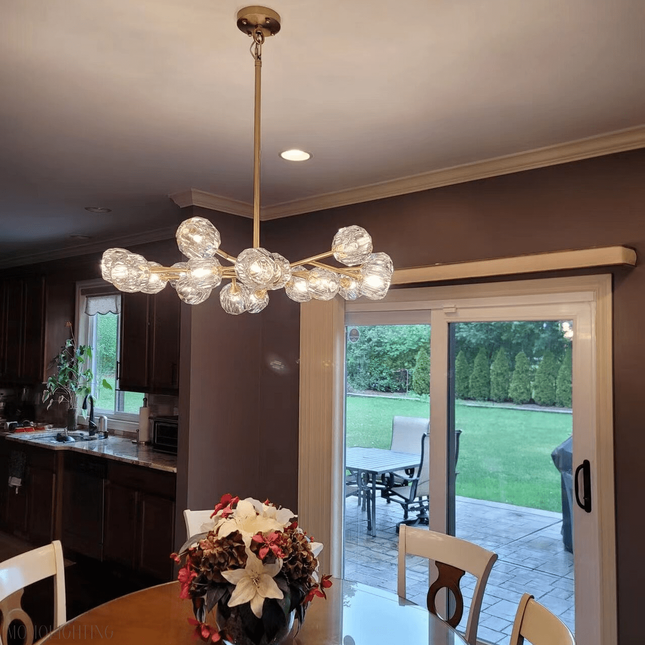 Boule Crystal Ball Oval Chandelier 72″ 24-Lights-Nobipets