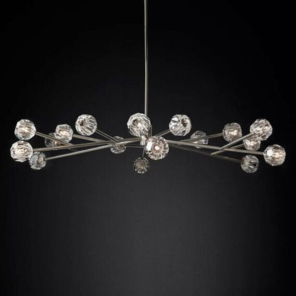 Boule Crystal Ball Oval Chandelier 72″ 24-Lights-Nobipets