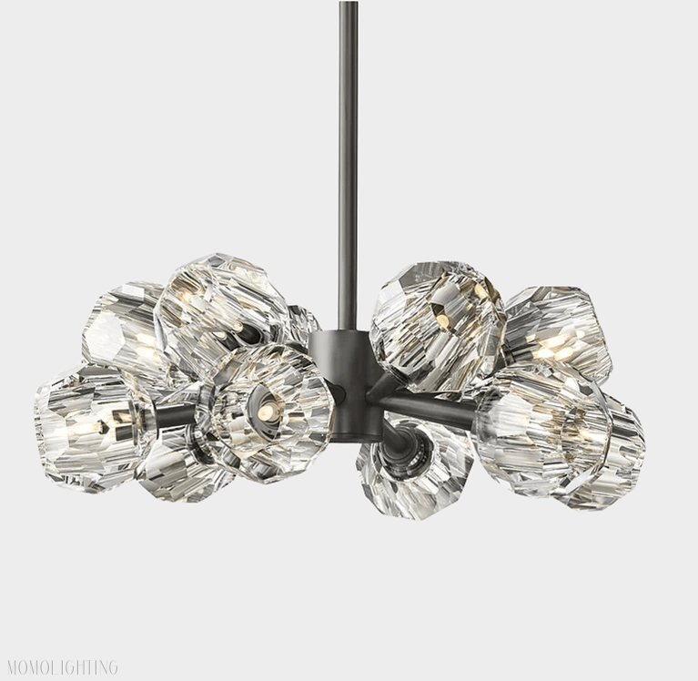 Boule Crystal Ball Round Chandelier 24"-Nobipets