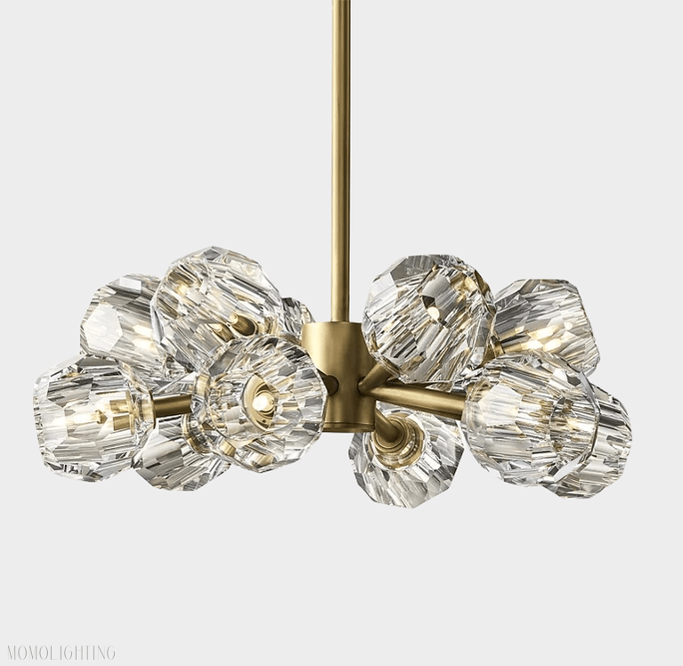 Boule Crystal Ball Round Chandelier 24"-Nobipets