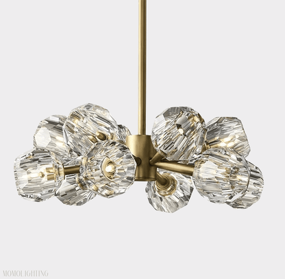 Boule Crystal Ball Round Chandelier 24"-Nobipets