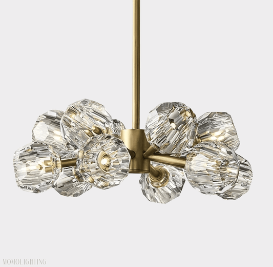 Boule Crystal Ball Round Chandelier 24"-Nobipets