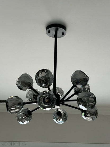 Boule Crystal Ball Round Chandelier 24"-Nobipets