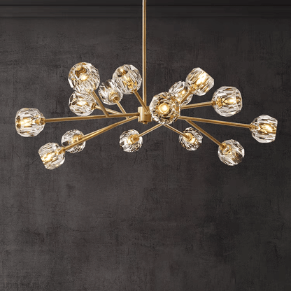 Boule Crystal Ball Round Chandelier 36"-Nobipets