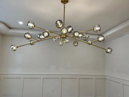 Boule Crystal Ball Round Chandelier 36"-Nobipets