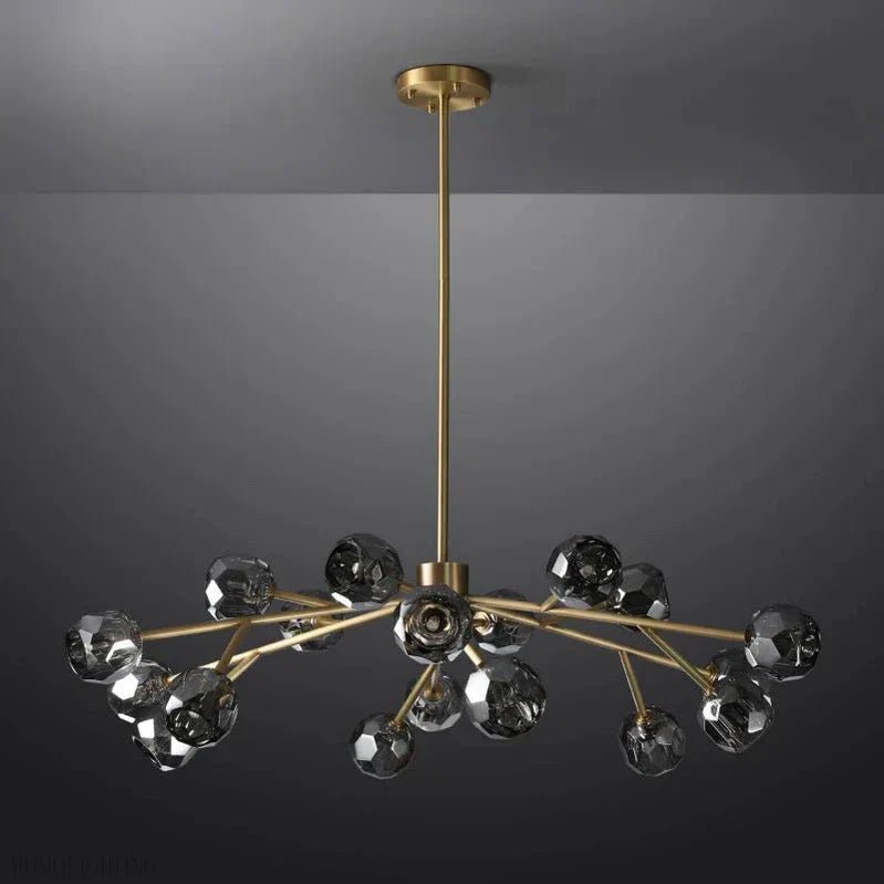 Boule Crystal Ball Round Chandelier 36"-Nobipets