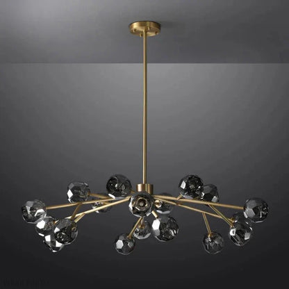 Boule Crystal Ball Round Chandelier 36"-Nobipets