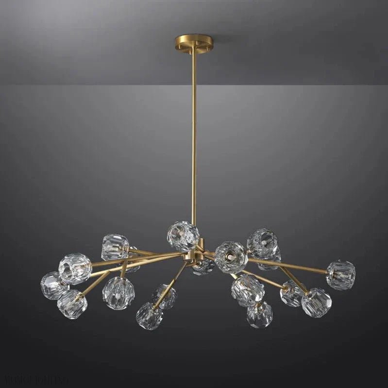 Boule Crystal Ball Round Chandelier 36"-Nobipets