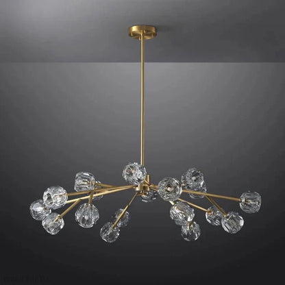 Boule Crystal Ball Round Chandelier 36"-Nobipets