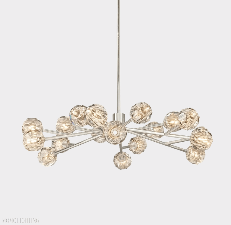 Boule Crystal Ball Round Chandelier 48"-Nobipets